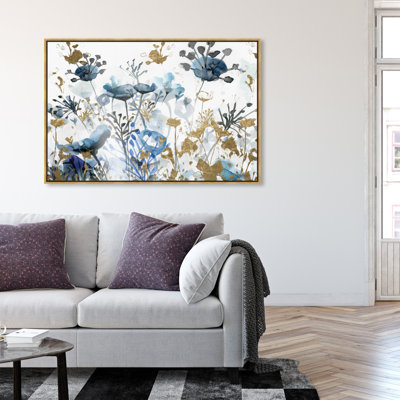« blue jardin gold », impression