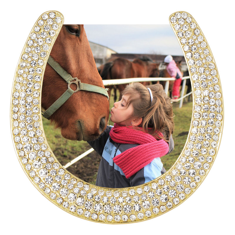 Horseshoe Metal Picture Frame, Gold
