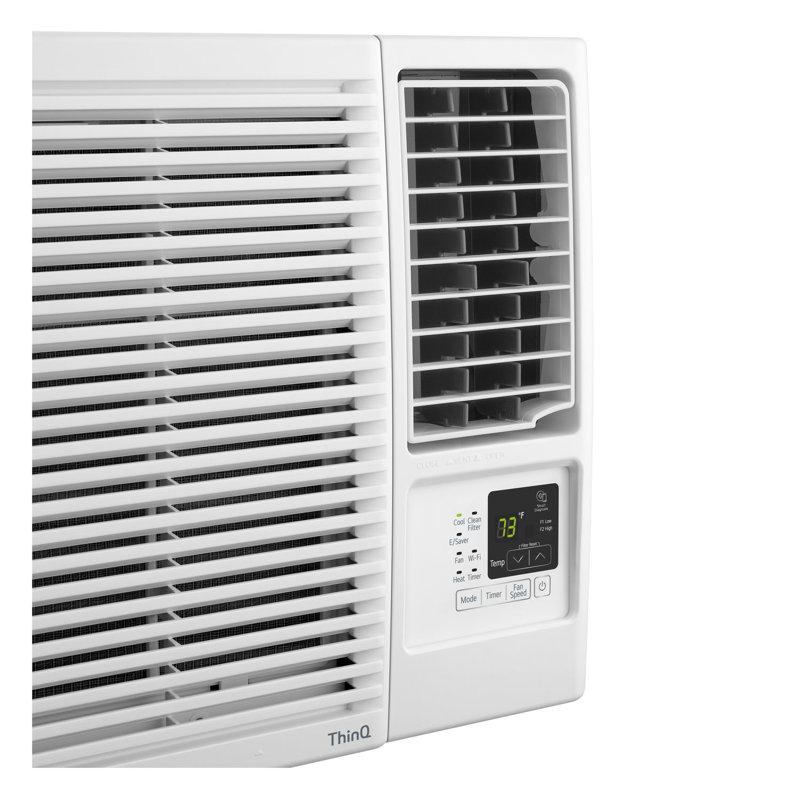 Climatiseur de fenêtre LG 7 600 BTU 115 V avec fonction de chauffage supplémentaire de 3 850 BTU, 7600