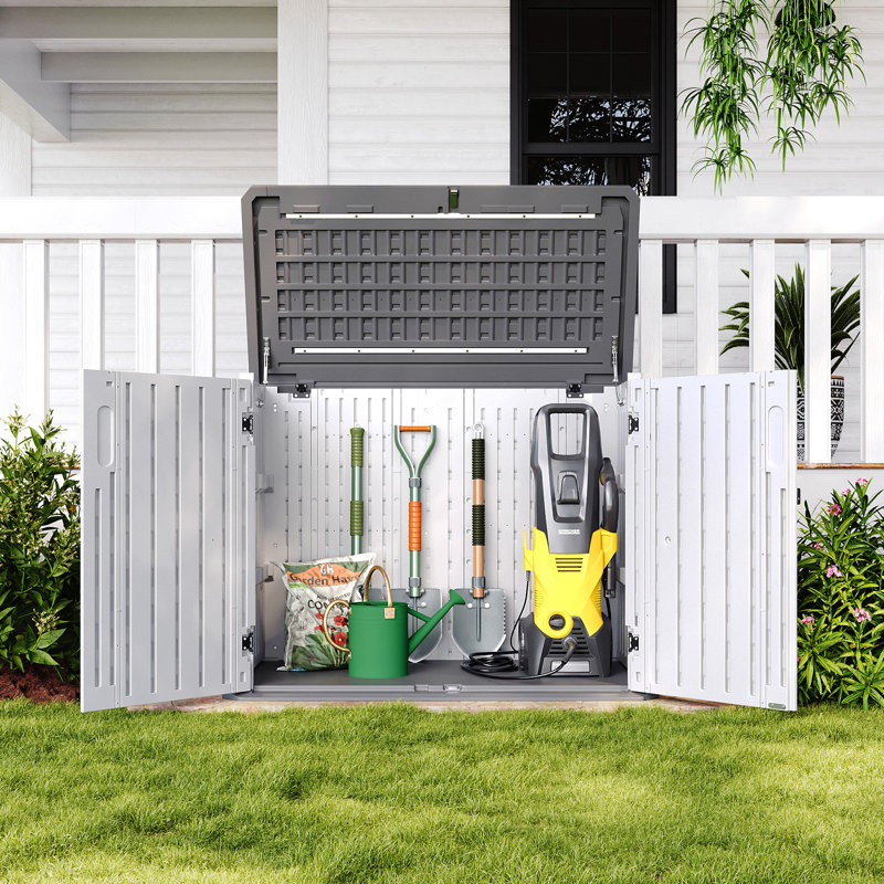 4.5 Ft. W X 2.5 Ft. D Resin Garbage Shed Part A