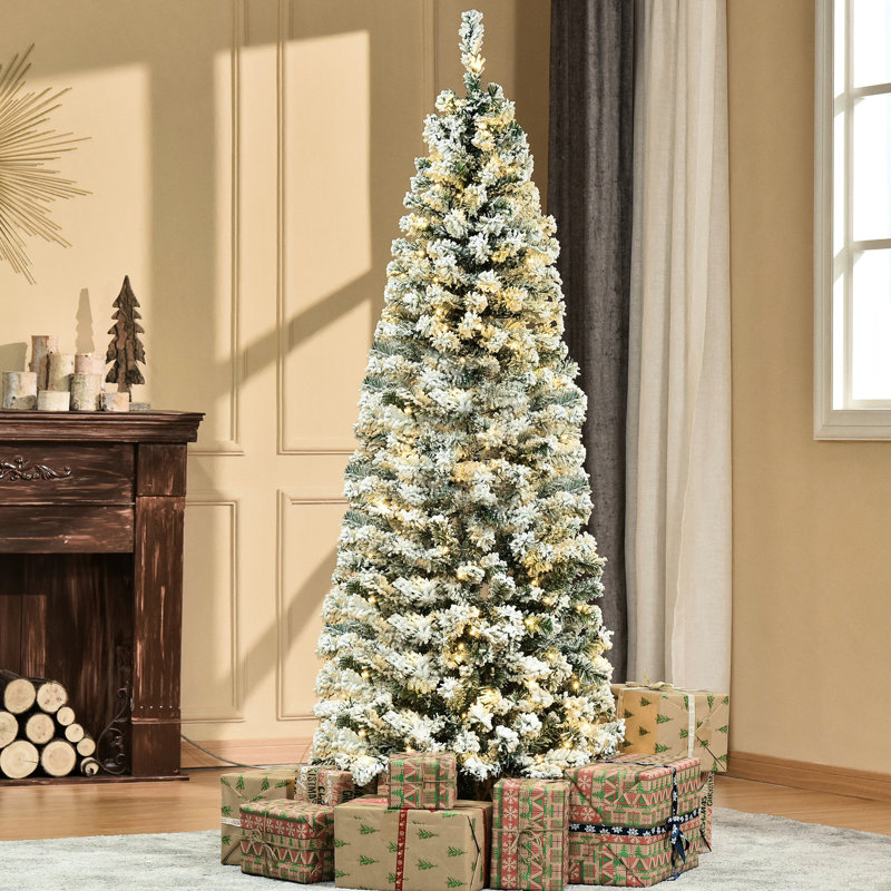 Arbre de Noël artificiel avec embouts, 250 lumières et 462 embouts faciles à transporter