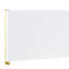 Lit Ek en métal blanc ultrabrillant - sans sommier, entièrement en kd, motif ondulé, 39 lattes, 4 pieds de soutien, capacité de 660 lb pour supporter le poids et finition en bois synthétique, structure en kd, charge maximale-1019692403-1019692172