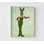 Lapin, robe verte, très grande idée de cadeau excentrique, impression d'affiche de robe verte, décor de lapin encadré, décoration murale bar Happy Hour