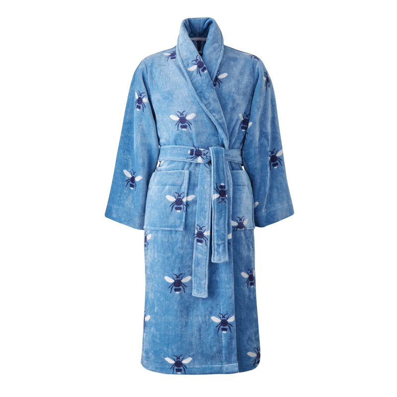 Botanical Bee Bathrobe, M