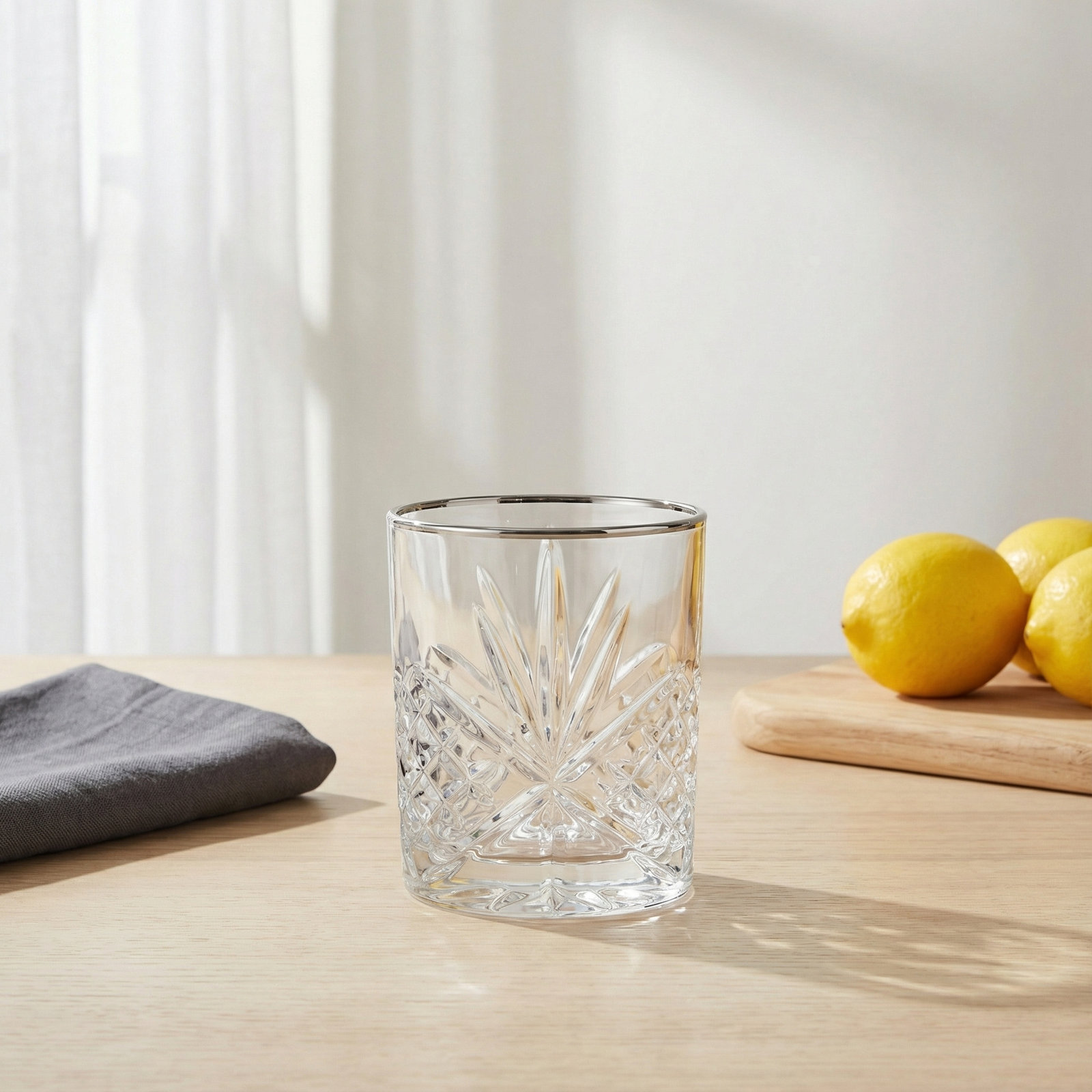Dublin Crystal Whiskey Glass, Platinum