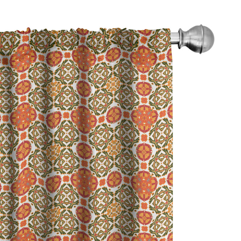 Semi-Sheer Rod Pocket Curtain Panels, 28" x 95"