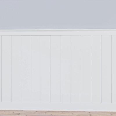 Deluxe Shiplap 96" PVC Wainscot Kit