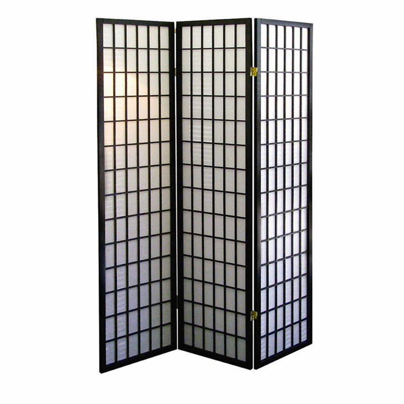 Grand paravent / paravent, Cerisier, H 70 po x l 50 po x P 6 po, 3