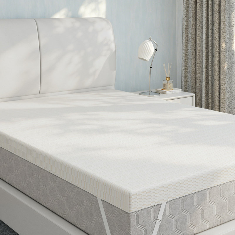 Matelas en mousse ferme de 3 pouces avec sangles réglables antidérapantes et housse amovible à fermeture à glissière, Full