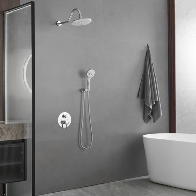 1 Complete Shower System with Rough in-Valve