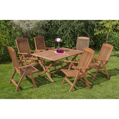 Adalmiina 6 - Person Patio Dining Set Rectangular Table
