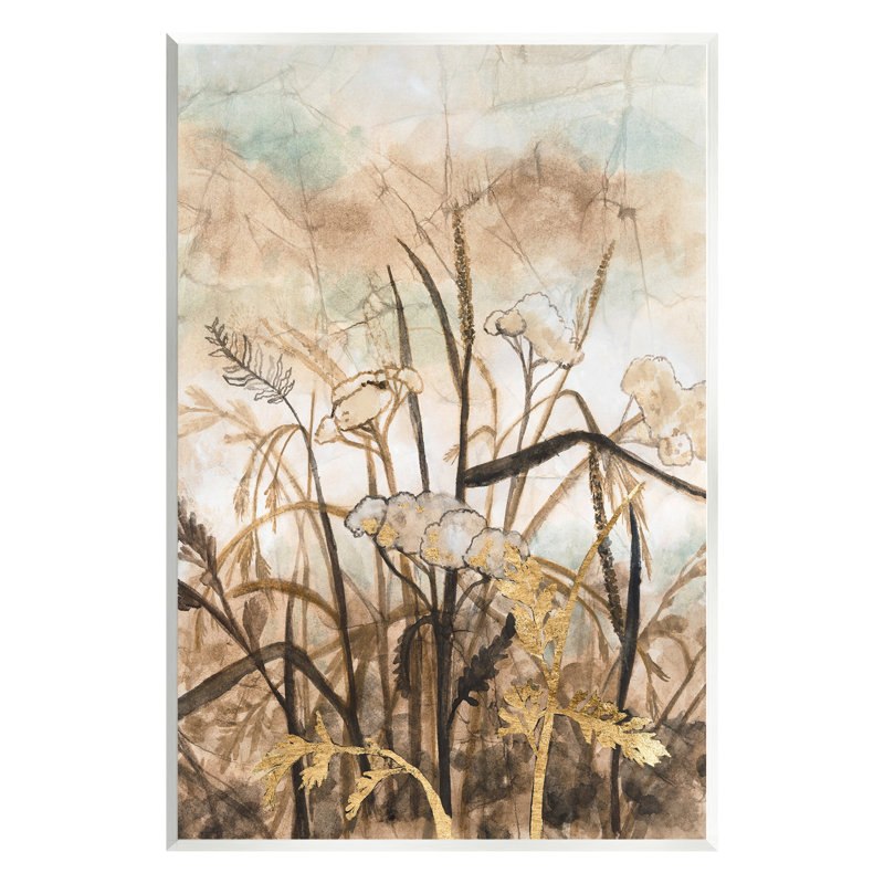Art abstrait abstrait paysage neutre sur bois par Vanna Lam, H 19 po x l 13 po