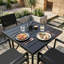 Garden Dining Set with Parasol Hole