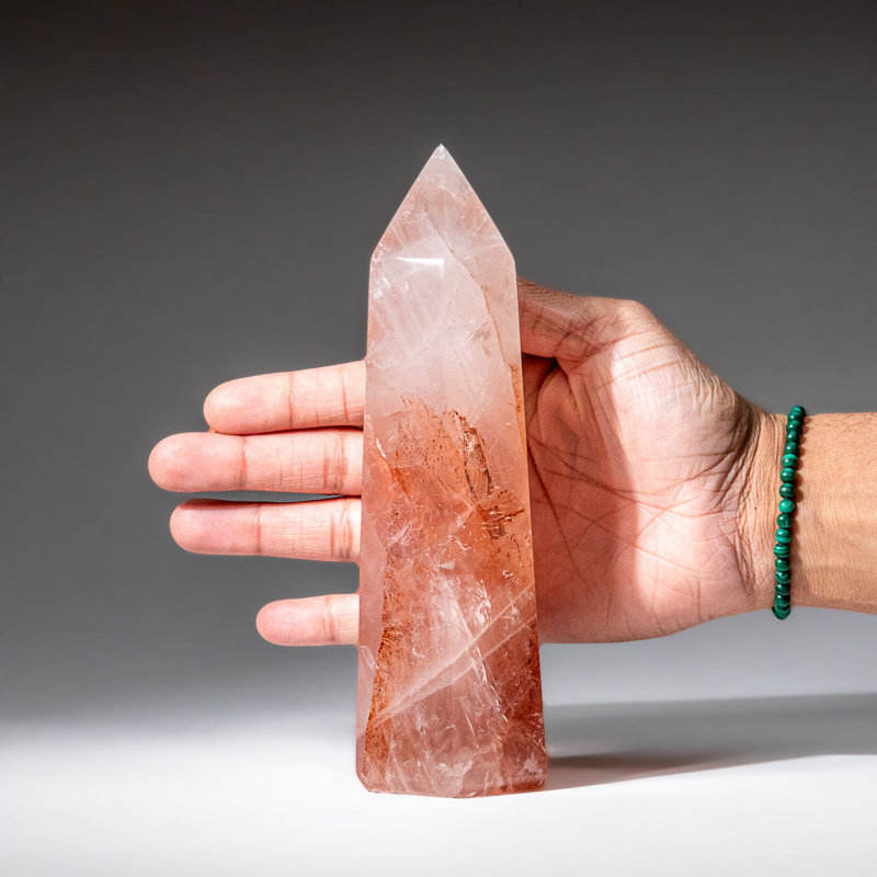 Genuine Polished Strawberry Quartz Point (1.8 Lbs)