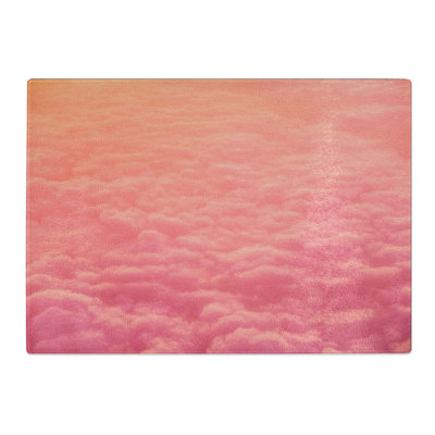 Tempered Glass Clouds Chopping Board