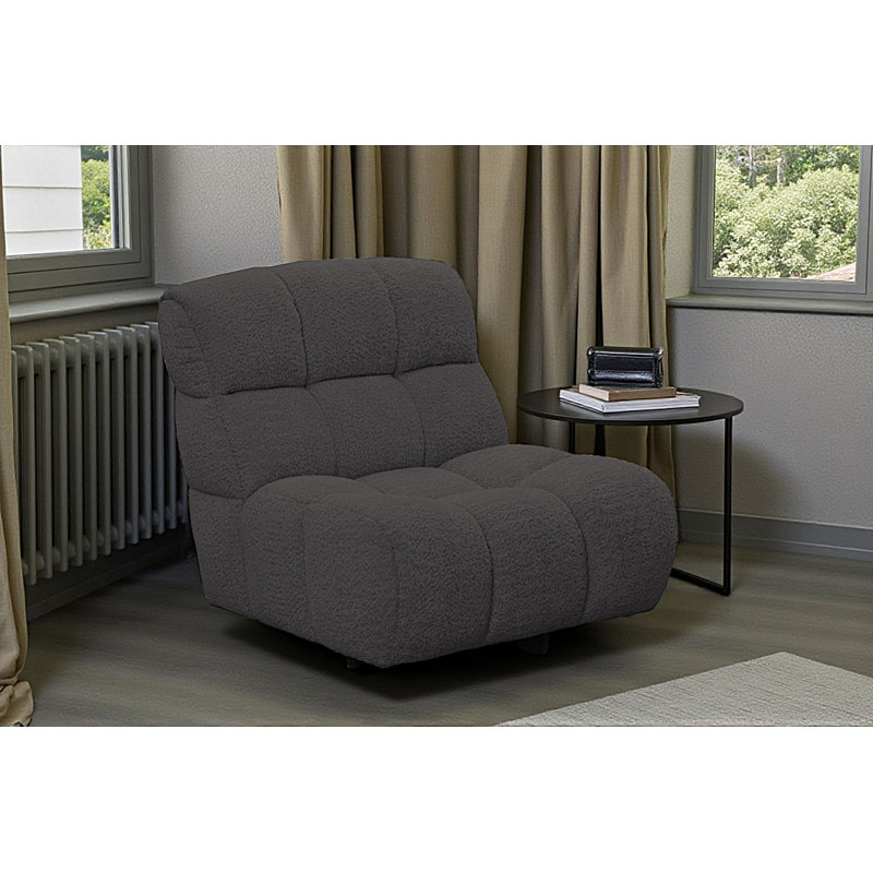 Upholstered Swivel Accent Chair, Grey