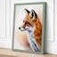 Fox in Profile Boho 1 Piece Wrapped Canvas Wall Art-793056785-793056788