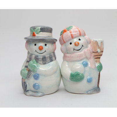 Joyeux bonhomme de neige, sel et poivre