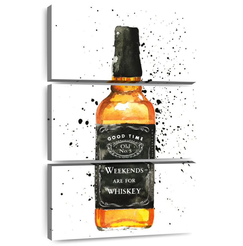 Weekends Are For Whiskey, 32" H x 20" W