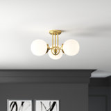 Plafonnier semi-encastré 3 lumières 20,5 po Courville