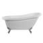 Baignoire de trempage autoportante en acrylique 67 po. X 28 po. Avec robinet