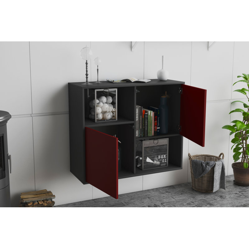 Rosenblatt 92cm Sideboard, Purple