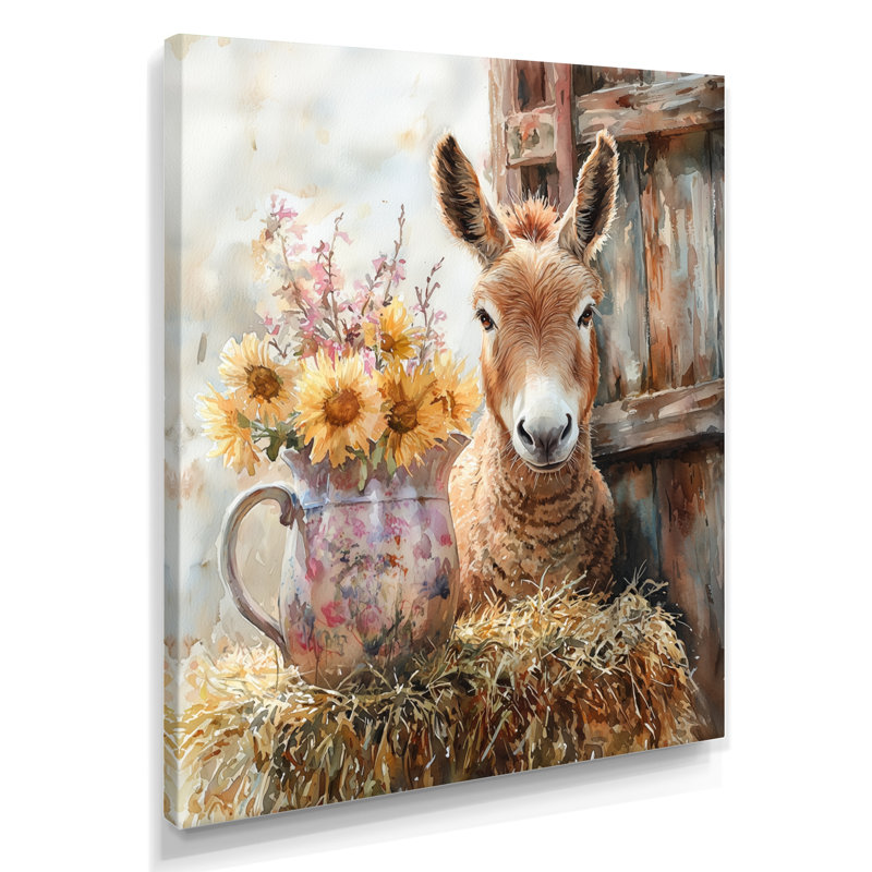 Doehne - animaux, impressions sur toile, H 20 po x l 12 po, Toile tendue, Ne s’applique pas