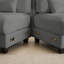 Causeuse 67 po - dossier réglable à 4 positions, 350 lb / assise, tissu chenille doux, 2 coussins décoratifs, assemblage facile