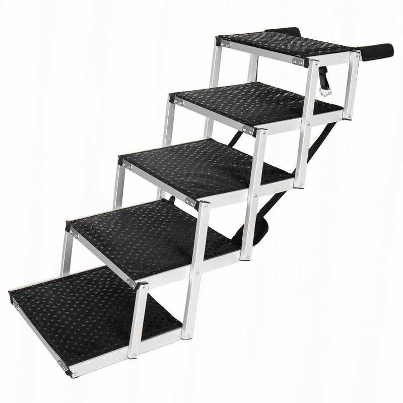 Foldable 5-Step Dog Stairs with Non-Slip Surface
