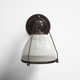 Isabelle Single Light Glass Steel Dimmable Armed Sconce