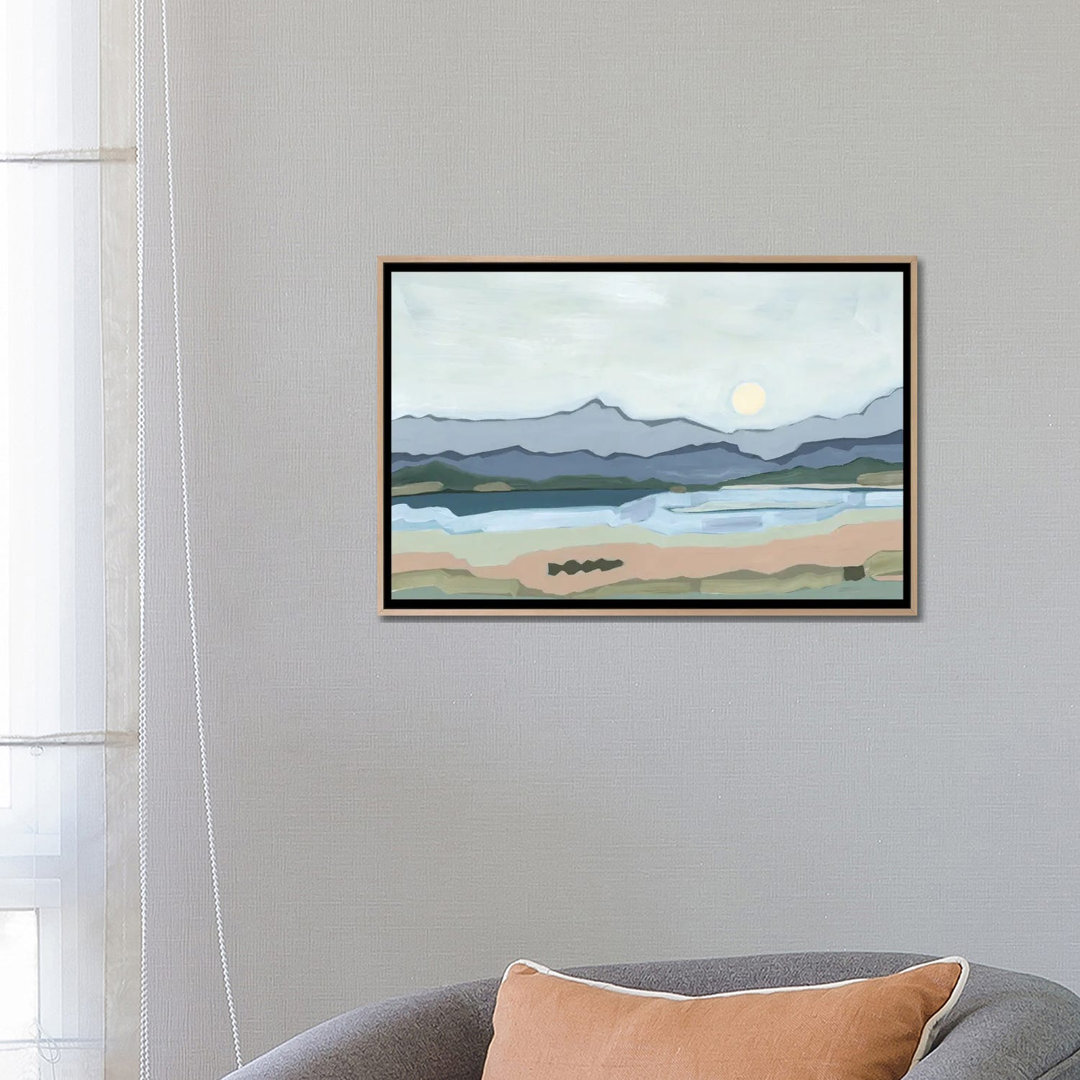 Moonrise Over The Valley, 2023 by Andrea Mejia - Gallery-Wrapped Canvas Giclée on Canvas