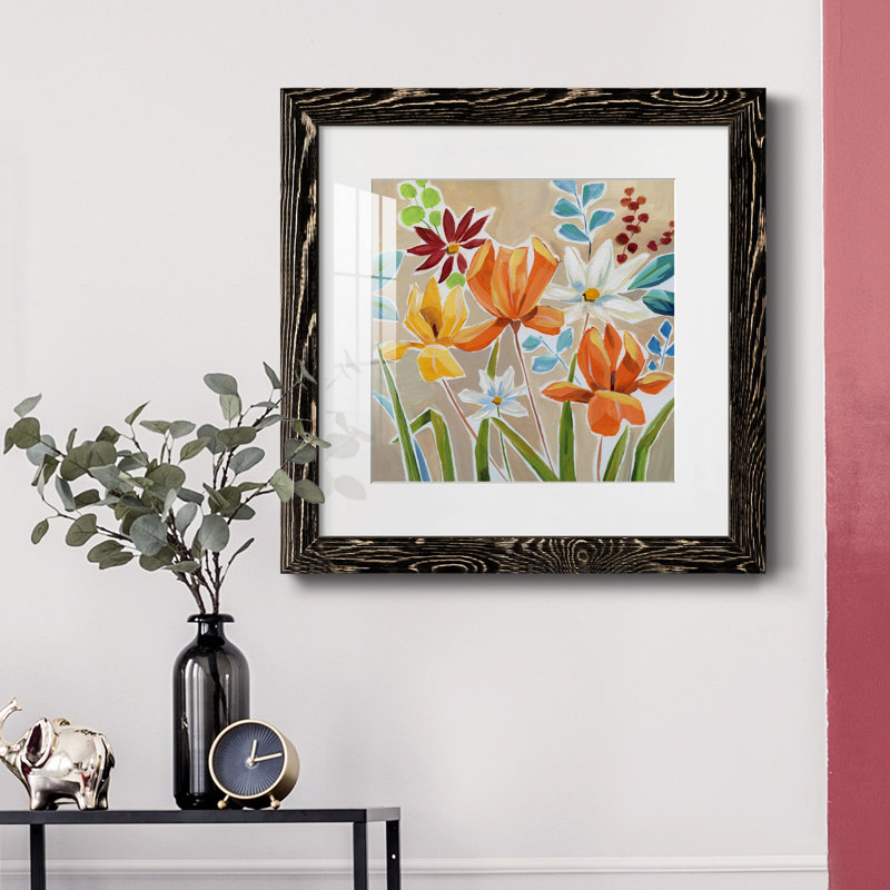 «Pumpkin Patch Grateful» - peinture encadrée, H 27,5 po x l 27,5 po x P 1,5 po, Cadre noir