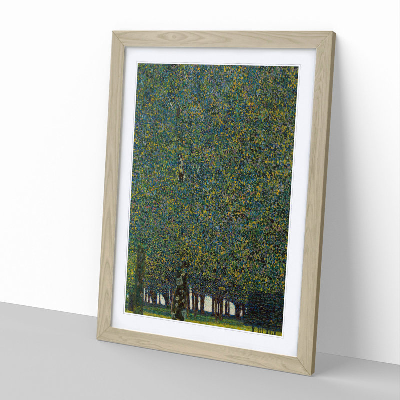 The Park by Gustav Klimt - Picture Frame Painting, 65cm H x 48cm W x 2cm D, Oak Framed