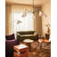 Lustre traditionnel classique en lin 63 lumières Onda par Tali Roth x Mitzi-105805977