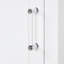 Grande armoire de rangement pour salle de bain, armoire de rangement autoportante avec deux tiroirs et tablette réglable, panneau de fibres à densité moyenne avec finition peinte, blanc-129602166-129602164