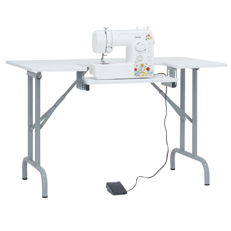 47.5'' x 28'' Foldable Sewing Table with Sewing Machine Platform
