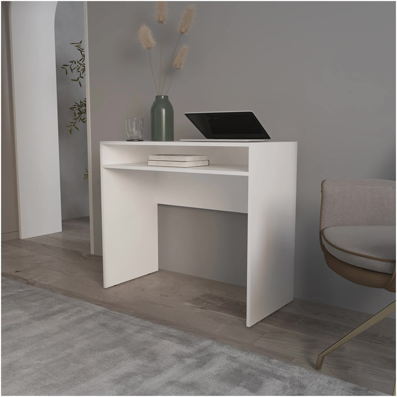 Bureau blanc avec rangement