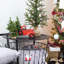 Mini arbres de Noël (paquet de 3, 10 pouces); Décoration de table Canadian Pine Greenery