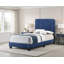 Lit simple en velours bleu marine Valletta-179941522-179941526
