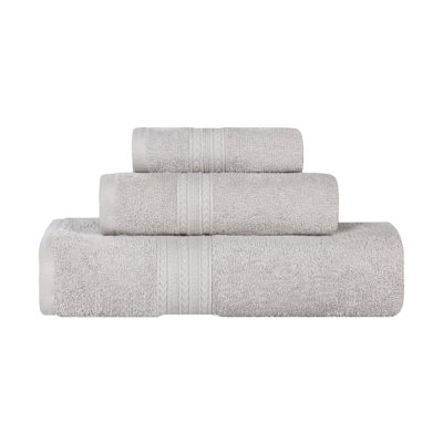 Asleigh 3-Piece Chevron Cotton Towel Set