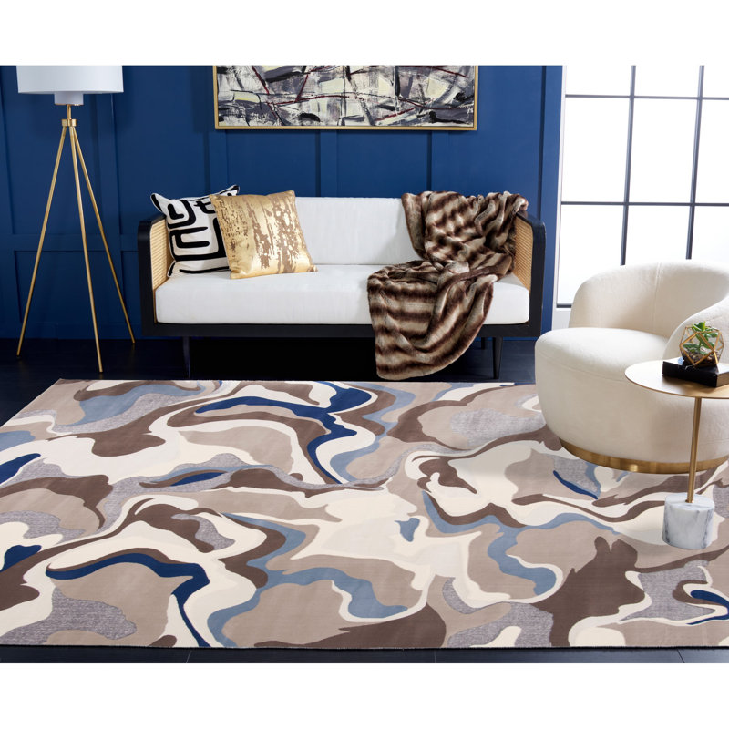 Hermina Vogue Performance Abstract Rug, Rectangle 8' x 10'