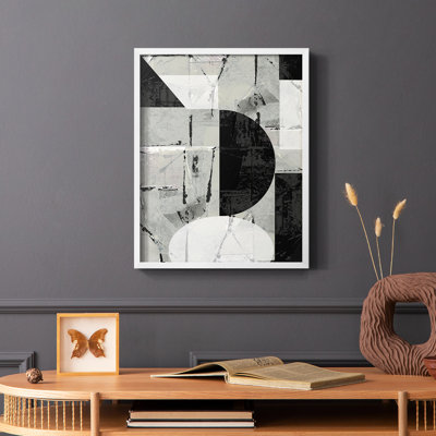 Abstract Neutrality I Framed Print - Solid Wood