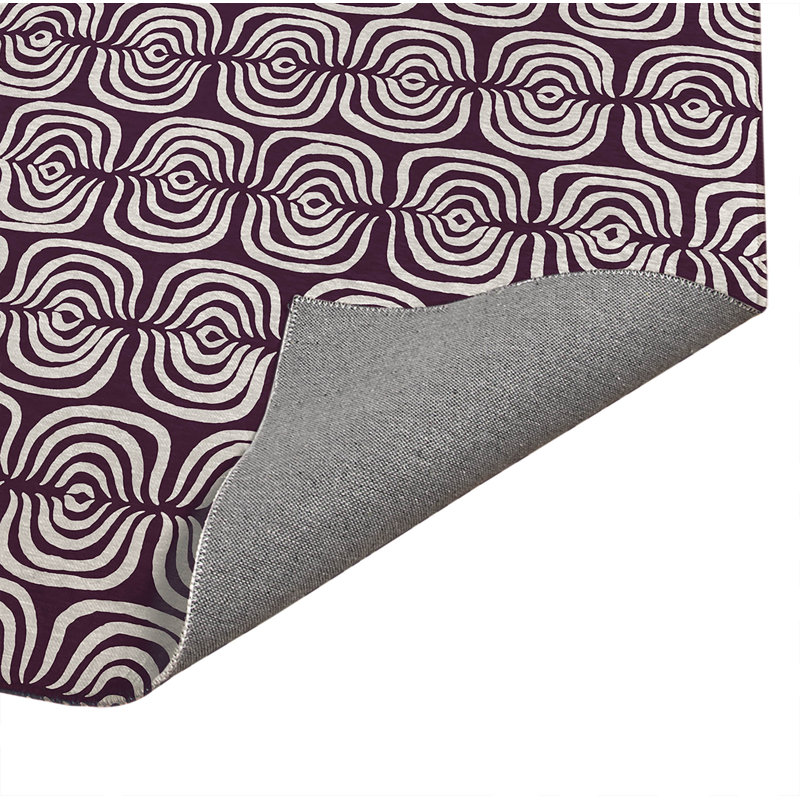 The Way Indoor Doormat, 48" W x 72" L, Eggplant