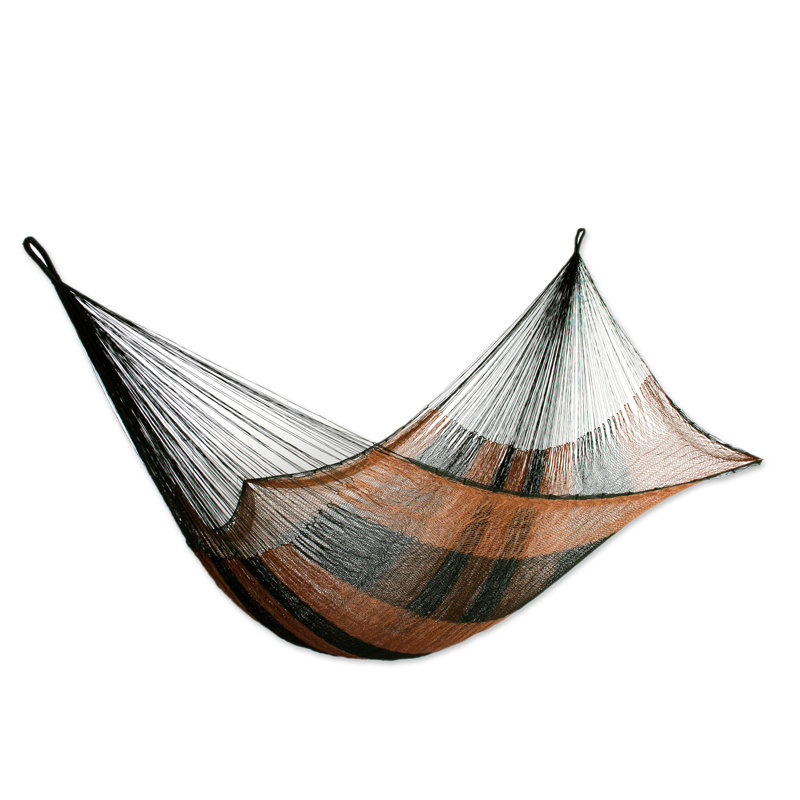 Hamac de camping Reinholds, L 80 po x l 47 po, Brun / Noir