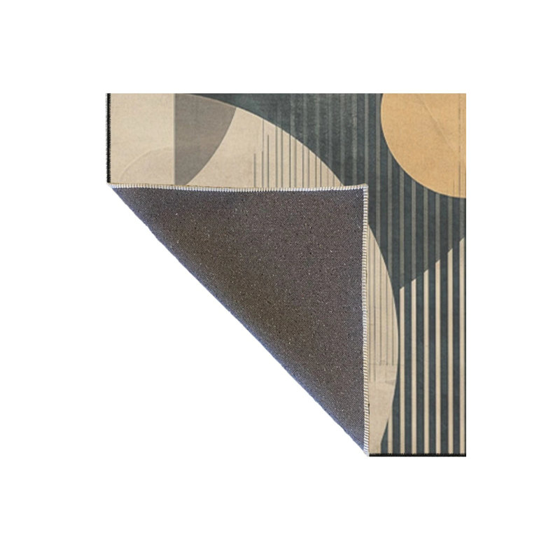 Tapis à motif géométrique à motif tissé et tapis lavable, Tapis de couloir 2 pi 6 po x 9 pi 11 po