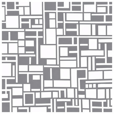 Gray White Rectangles Comforter