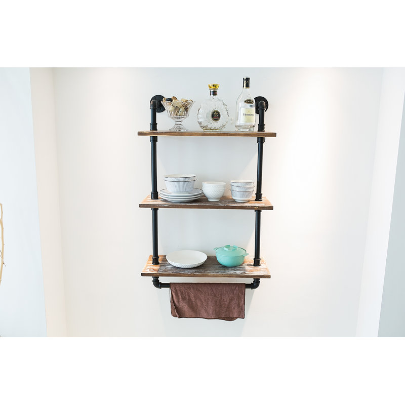 3 Piece Solid Wood Accent Shelf