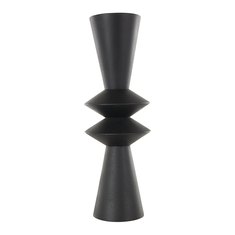 Vase cannelé en métal Cole And Grey, H 23,25 po x l 7,7 po x P 7,7 po
