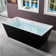 67" x 32" Freestanding Soaking Acrylic Rectangular Bathtub, Non-Slip Design