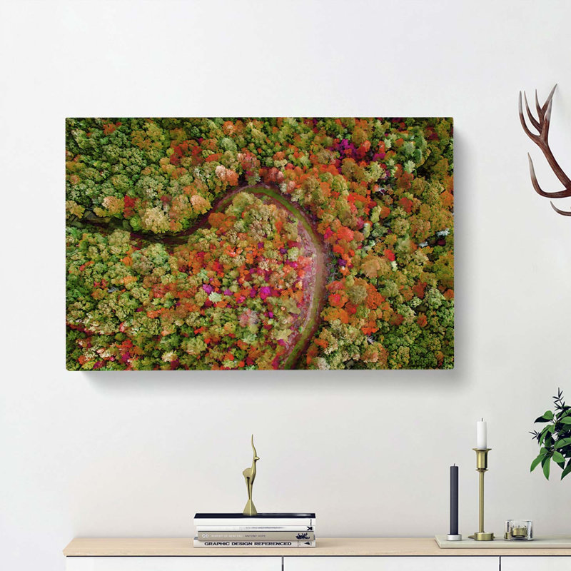Road Through The Forest - Wrapped Canvas, 50cm H x 76cm W x 3cm D
